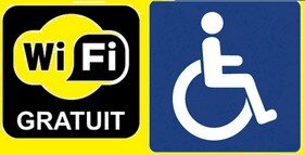 wifi gratuit, accès au personnes à mobilitée réduite, pmr